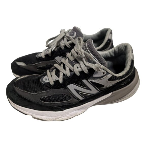 New Balance 990v6 Run Shoes Black Gray Reflective Made In USA Womens Sz 10 *READ - Picture 1 of 9